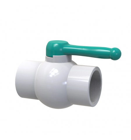 Кран ПВЦ сферичен 4"ж.