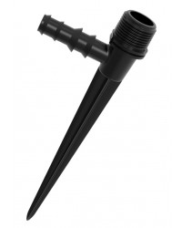 Колче за градински разпръсквач 1/2"м. х φ16 оребрено